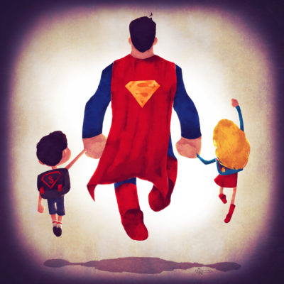superheroes_take_kids_to_school_superman