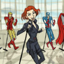 Geektastic Art of the Day: "Nick Fury's Boy Band" nick_fury_boy_band