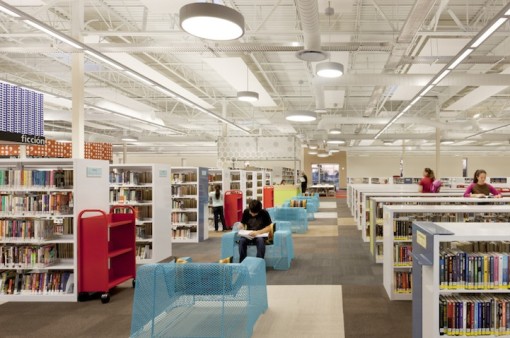Former Walmart Transformed into a Modern Library